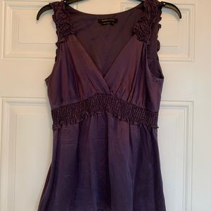 bcbgmaxazria ladies purple silky top. Sz S